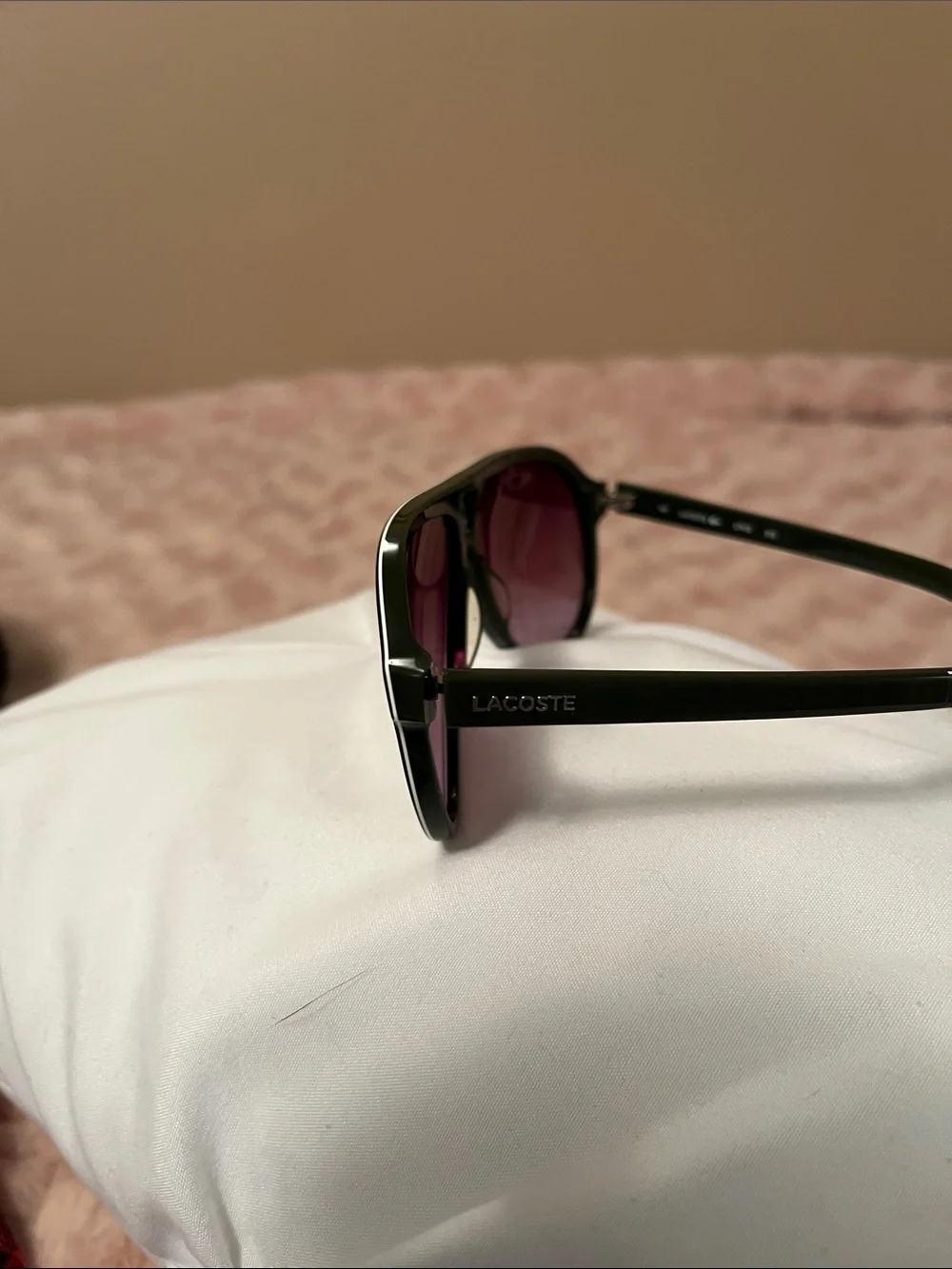 Lacoste Brown Gradient Aviator Sunglasses